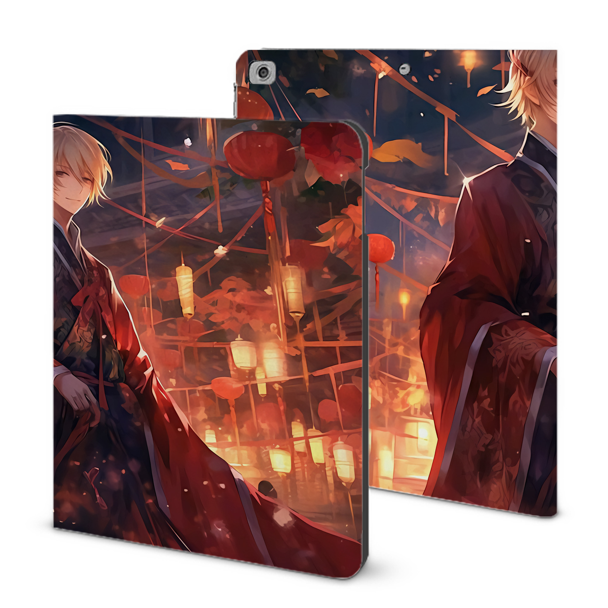 （画像用） 刀剣乱舞 Touken Ranbu IPad ケース ブック型 PUレザー TPU 耐衝撃 軽量 薄型 ペン収納なし 全面保護 IPad 各モデル対応